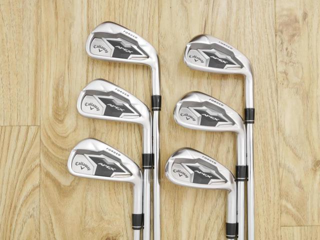 Iron set : Callaway : ชุดเหล็ก Callaway APEX Forged (ออกปี 2019) มีเหล็ก 5-Pw (6 ชิ้น) ก้านเหล็ก NS Pro 850 Flex R
