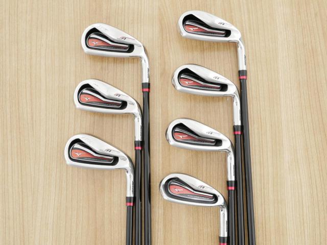 Iron set : Mizuno : ชุดเหล็ก Mizuno JPX A25 (ตีง่าย ไกล) มีเหล็ก 5-Pw,Aw (7 ชิ้น) ก้านกราไฟต์ Flex SR