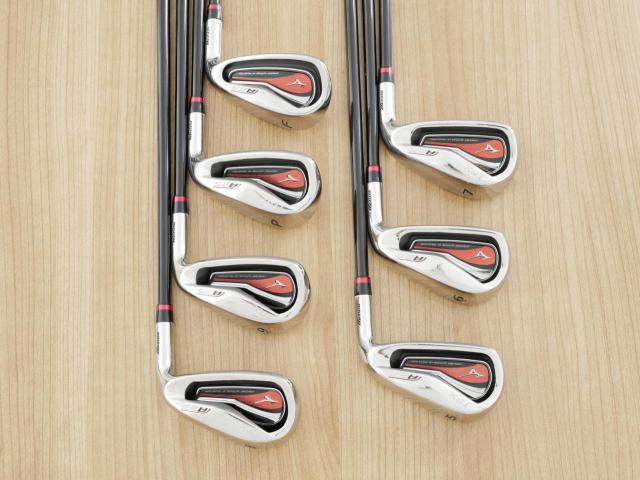 Iron set : Mizuno : ชุดเหล็ก Mizuno JPX A25 (ตีง่าย ไกล) มีเหล็ก 5-Pw,Aw (7 ชิ้น) ก้านกราไฟต์ Flex SR