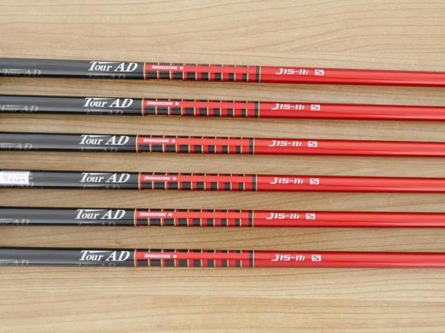 Iron set : Bridgestone : ชุดเหล็ก Bridgestone J15 (ตีง่าย ไกล) มีเหล็ก 5-PW (6 ชิ้น) ก้านกราไฟต์ Tour AD Flex S