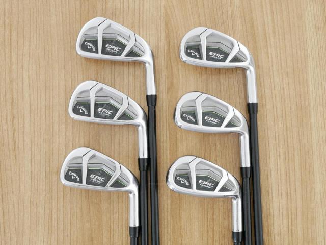 Iron set : Callaway : ชุดเหล็ก Callaway EPIC Star (ปี 2018 หน้าเด้ง โกงองศา ตีไกลมากๆ) มีเหล็ก 6-Pw,Aw (6 ชิ้น) ก้านกราไฟต์ Fujikura Speeder Evolution Flex SR