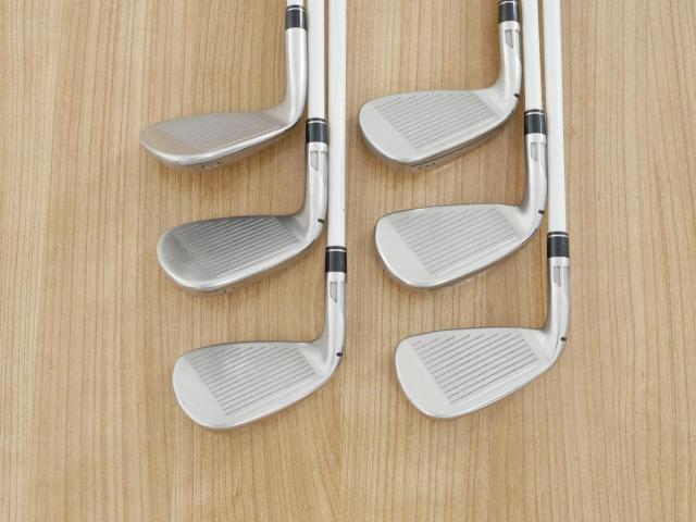 Lady club : All : ชุดเหล็ก Taylormade SIM 2 MAX OS (ออกปี 2021 Japan Spec.) มีเหล็ก 6-Pw,Sw (6 ชิ้น) ก้านกราไฟต์ Mitsubishi TENSEI TM40 Flex L