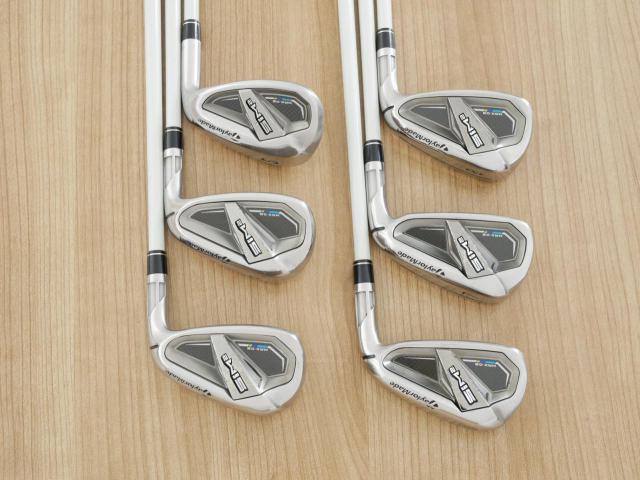 Lady club : All : ชุดเหล็ก Taylormade SIM 2 MAX OS (ออกปี 2021 Japan Spec.) มีเหล็ก 6-Pw,Sw (6 ชิ้น) ก้านกราไฟต์ Mitsubishi TENSEI TM40 Flex L