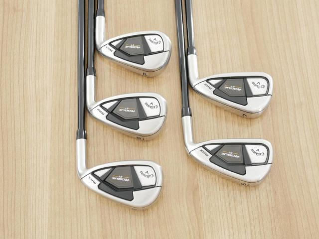 Iron set : Callaway : ชุดเหล็ก Callaway Rogue ST Max (ออกปี 2022 ตีง่าย ไกลมาก) มีเหล็ก 6-Pw (5 ชิ้น) ก้านกราไฟต์ Mitsubishi TENSEI CR 55 Flex R