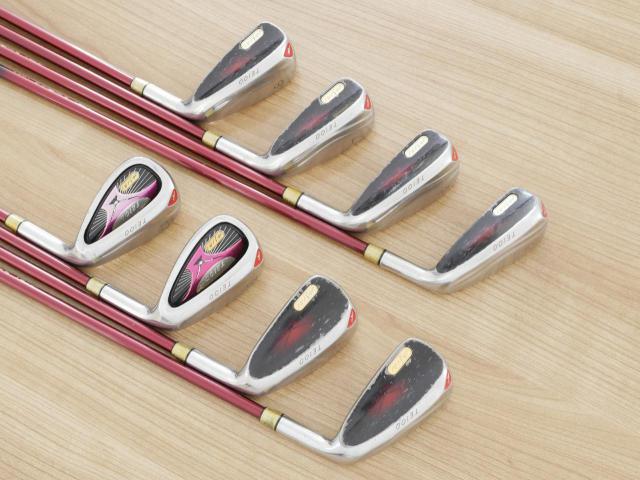 Iron set : Other Brand : ชุดเหล็กกระเทย Kamuiworks ASIRI TEIOO Mid Air (ตีง่ายมาก ไกล) มีเหล็ก 5-Pw,Aw,As (8 ชิ้น) ก้านกราไฟต์ Flex R