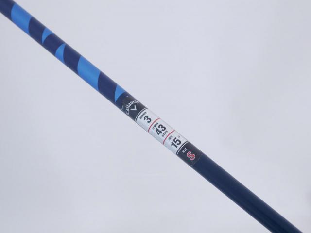 Fairway Wood : callaway : หัวไม้ 3 Callaway Paradym (รุ่นปี 2023 Japan Spec.) Loft 15 (ปรับได้) ก้าน Fujikura Ventus TR 5 Flex S