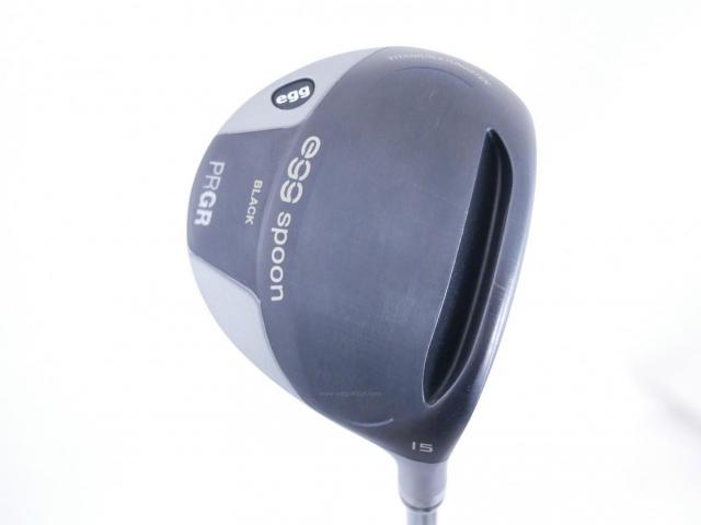 Fairway Wood : PRGR : หัวไม้ 3 PRGR Egg Spoon BLACK (ปี 2022) Loft 15 ก้าน Mitsubishi Diamana Flex S
