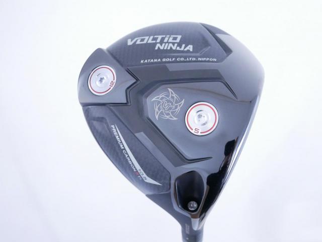 Driver : Katana : ไดรเวอร์ Katana Voltio NINJA Premium Carbon II TI (รุ่นใหม่ล่าสุด ออกปี 2025 ตีไกลมากๆ) Loft 10.5 ก้าน Tour AD VG-02 Flex R