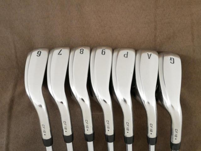 Iron set : Callaway : ชุดเหล็ก Callaway Rogue Star CF18 (ออกปี 2018 ตีง่าย ไกลมากๆ) มีเหล็ก 6-Pw,Aw,Gw (7 ชิ้น) ก้านเหล็ก NS Pro ZELOS 7 Flex S