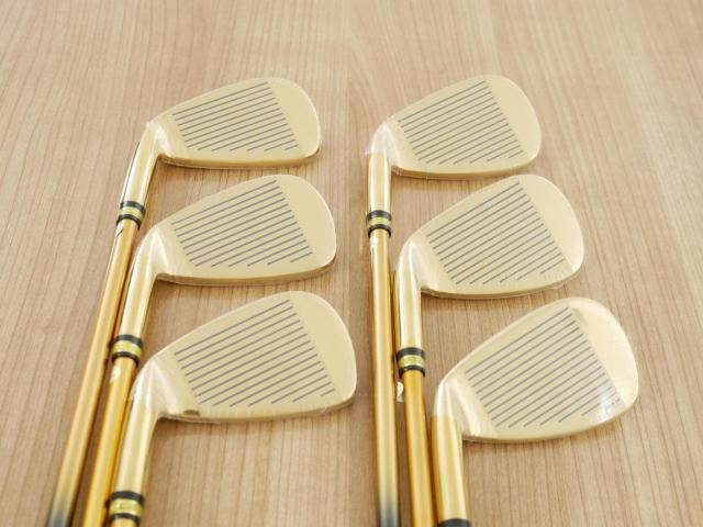 Iron set : Other Brand : **ของใหม่ ยังไม่แกะพลาสติก** ชุดเหล็ก Mutsumi Honma MH777 One Length (ใบใหญ่ ตีง่าย ไกล) มีเหล็ก 5-Pw (6 ชิ้น) ก้านกราไฟต์ Flex R