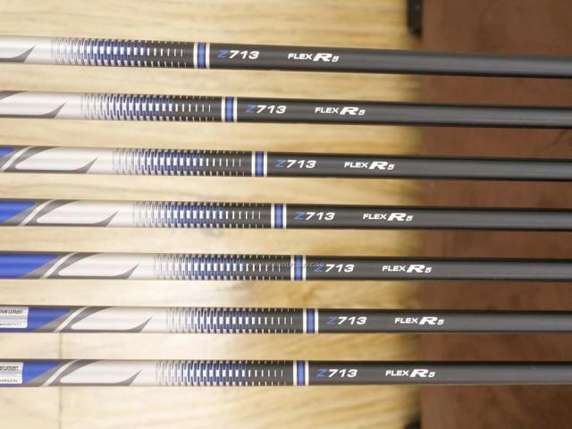 Iron set : Maruman : ชุดเหล็ก Maruman ZETA Type 713 (ใบใหญ่ หน้าเด้ง ตีไกลมาก) มีเหล็ก 6-Pw,Aw,Sw (7 ชิ้น) ก้านกราไฟต์ Flex R