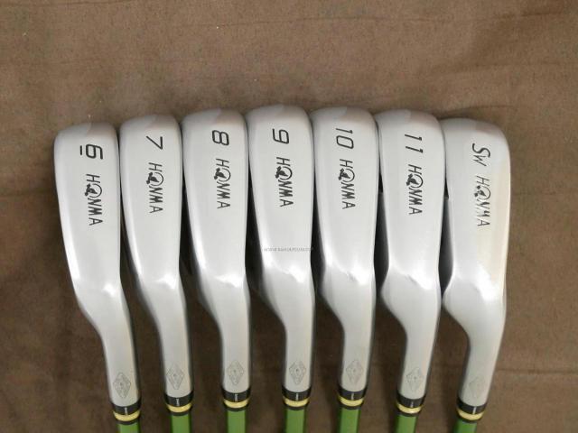 Iron set : Honma : **ก้าน 3 ดาว** ชุดเหล็ก Honma Beres IE-03 (ออกปี 2016 เหมาะกับซีเนียร์) มีเหล็ก 6-11,Sw (7 ชิ้น) ก้าน ARMRQ 8 (45) Flex R (3 ดาว)