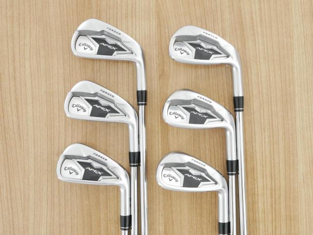 Iron set : Callaway : ชุดเหล็ก Callaway APEX Forged (ออกปี 2019) มีเหล็ก 5-Pw (6 ชิ้น) ก้านเหล็ก NS Pro ZELOS 8 Flex S