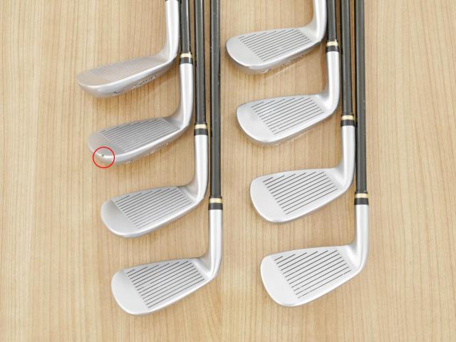 Iron set : Honma : **มีตำหนิ** ชุดเหล็ก Honma Beres IS-02 (หน้าเด้ง Forged) มีเหล็ก 6-11,Aw,Sw (8 ชิ้น เทียบเท่า 5-Pw,Aw,Sw) ก้าน ARMRQ 6 (49) Flex R (2 ดาว)
