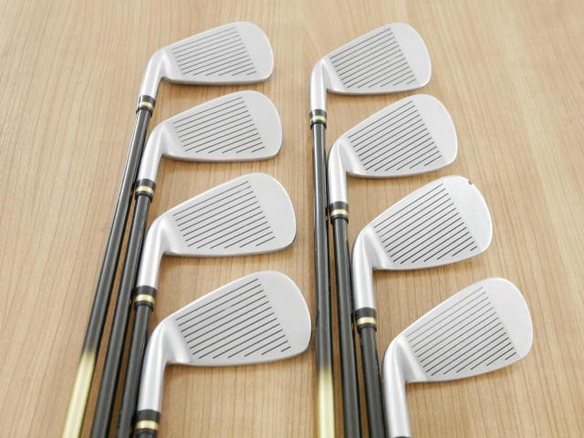 Iron set : Honma : **มีตำหนิ** ชุดเหล็ก Honma Beres IS-02 (หน้าเด้ง Forged) มีเหล็ก 6-11,Aw,Sw (8 ชิ้น เทียบเท่า 5-Pw,Aw,Sw) ก้าน ARMRQ 6 (49) Flex R (2 ดาว)