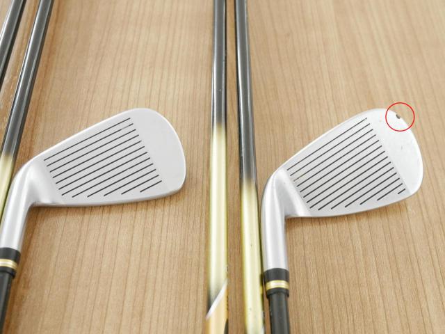 Iron set : Honma : **มีตำหนิ** ชุดเหล็ก Honma Beres IS-02 (หน้าเด้ง Forged) มีเหล็ก 6-11,Aw,Sw (8 ชิ้น เทียบเท่า 5-Pw,Aw,Sw) ก้าน ARMRQ 6 (49) Flex R (2 ดาว)