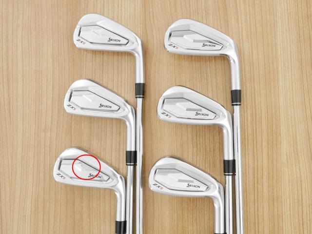 Iron set : Other Brand : **มีตำหนิ** ชุดเหล็ก Srixon ZX5 Forged (ออกปี 2021) มีเหล็ก 5-Pw (6 ชิ้น) เหล็ก NS Pro 950 DST Flex S