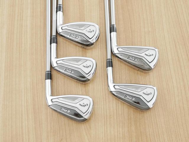Iron set : Callaway : ชุดเหล็ก Callaway EPIC Forged Star (รุ่นท้อปสุด ปี 2020 ตีไกลกว่าปกติ 2 เบอร์) มีเหล็ก 6-Pw (5 ชิ้น) ก้านกราไฟต์ Fujikura Speeder Evolution Flex R