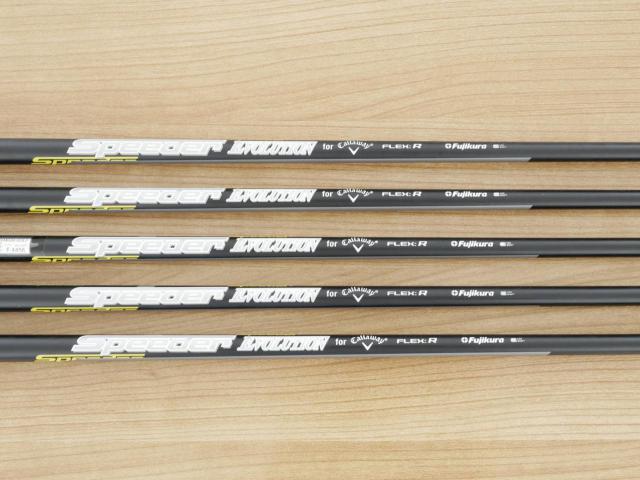 Iron set : Callaway : ชุดเหล็ก Callaway EPIC Forged Star (รุ่นท้อปสุด ปี 2020 ตีไกลกว่าปกติ 2 เบอร์) มีเหล็ก 6-Pw (5 ชิ้น) ก้านกราไฟต์ Fujikura Speeder Evolution Flex R