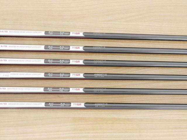 Iron set : PRGR : ชุดเหล็ก PRGR H/S 701 (หน้า Maraging เด้ง ไกล) มีเหล็ก 5-Pw (6 ชิ้น) ก้าน M-37 Flex R