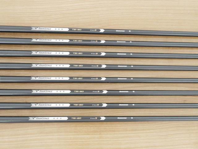 Iron set : Tourstage : ชุดเหล็ก Tourstage VIQ (Forged) มีเหล็ก 4-Pw,Aw (8 ชิ้น) ก้านกราไฟต์ Flex S