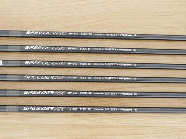 Iron set : Maruman : ชุดเหล็ก Maruman Majesty Conquest (รุ่นท๊อปสุด ออกปี 2022 ของใหม่ 6 หมื่นบาท) มีเหล็ก 6-Pw,Pa (6 ชิ้น) ก้านกราไฟต์ Flex SR