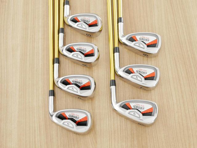 Iron set : Katana : ชุดเหล็ก Katana Sword ATC-589a (หน้าเด้ง) มีเหล็ก 6-Pw,Aw,Sw (7 ชิ้น) ก้านกราไฟต์ Fujikura Speeder 589 Flex SR