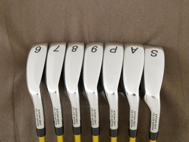 Iron set : Katana : ชุดเหล็ก Katana Sword ATC-589a (หน้าเด้ง) มีเหล็ก 6-Pw,Aw,Sw (7 ชิ้น) ก้านกราไฟต์ Fujikura Speeder 589 Flex SR