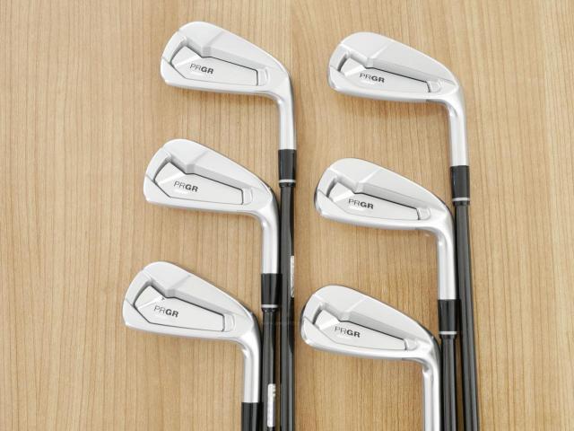 Iron set : PRGR : ชุดเหล็ก PRGR 02 Forged (ปี 2023 นุ่มมาก หายาก) มีเหล็ก 5-Pw (6 ชิ้น) ก้านกราไฟต์ Mitsubishi Diamana Flex S