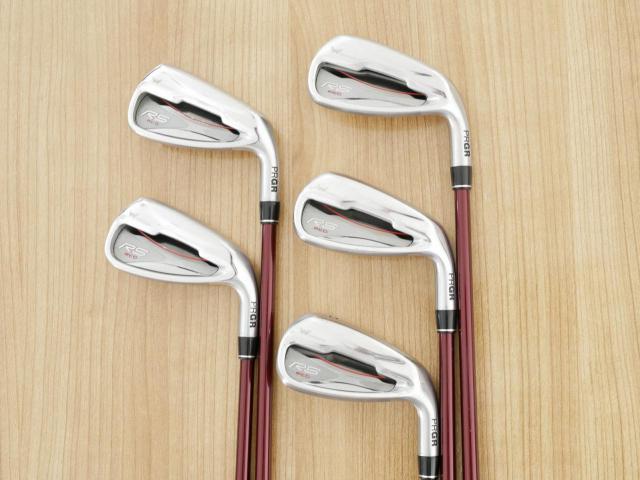 Iron set : PRGR : ชุดเหล็ก PRGR RS Red (รุ่นปี 2020 หน้าเด้ง ตีไกลมาก) มีเหล็ก 6-Pw (5 ชิ้น) ก้านกราไฟต์ Fujikura Speeder Evolution Flex R