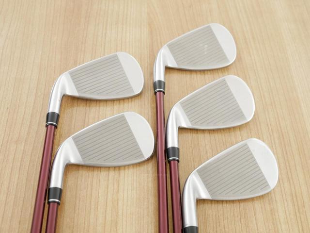 Iron set : PRGR : ชุดเหล็ก PRGR RS Red (รุ่นปี 2020 หน้าเด้ง ตีไกลมาก) มีเหล็ก 6-Pw (5 ชิ้น) ก้านกราไฟต์ Fujikura Speeder Evolution Flex R