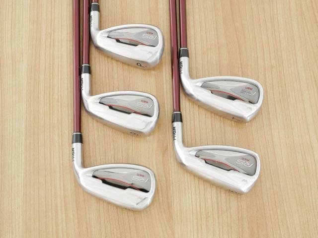 Iron set : PRGR : ชุดเหล็ก PRGR RS Red (รุ่นปี 2020 หน้าเด้ง ตีไกลมาก) มีเหล็ก 6-Pw (5 ชิ้น) ก้านกราไฟต์ Fujikura Speeder Evolution Flex R
