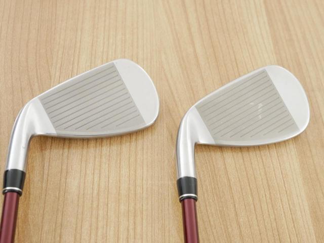 Iron set : PRGR : ชุดเหล็ก PRGR RS Red (รุ่นปี 2020 หน้าเด้ง ตีไกลมาก) มีเหล็ก 6-Pw (5 ชิ้น) ก้านกราไฟต์ Fujikura Speeder Evolution Flex R