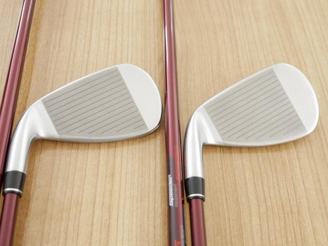 Iron set : PRGR : ชุดเหล็ก PRGR RS Red (รุ่นปี 2020 หน้าเด้ง ตีไกลมาก) มีเหล็ก 6-Pw (5 ชิ้น) ก้านกราไฟต์ Fujikura Speeder Evolution Flex R
