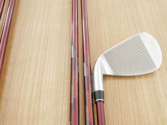 Iron set : PRGR : ชุดเหล็ก PRGR RS Red (รุ่นปี 2020 หน้าเด้ง ตีไกลมาก) มีเหล็ก 6-Pw (5 ชิ้น) ก้านกราไฟต์ Fujikura Speeder Evolution Flex R