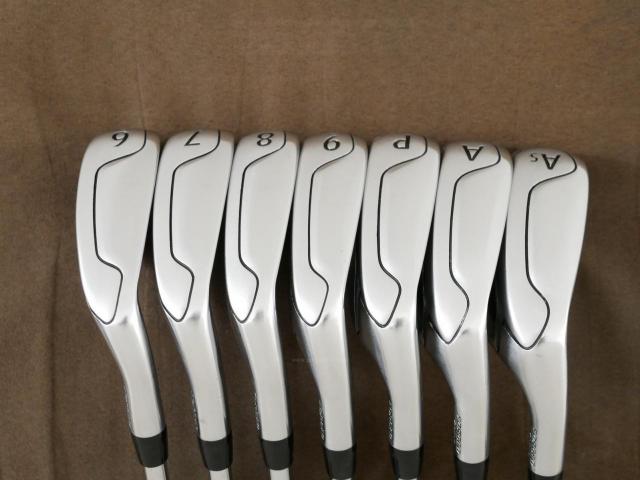 Iron set : Titleist : ชุดเหล็ก Titleist VG3 Type D Forged (รุ่นปี 2019 Japan Spec. ตีง่ายและไกลที่สุดของ Titleist) มีเหล็ก 6-Pw,Aw,As (7 ชิ้น) ก้านเหล็ก NS Pro Zelos 8 Flex S