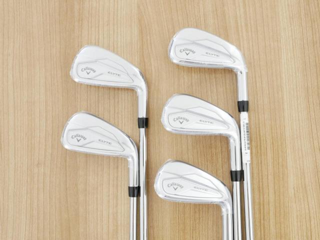 Iron set : Callaway : **ของใหม่ ยังไม่แกะพลาสติก** ชุดเหล็ก Callaway ELYTE (รุ่นล่าสุด ออกปี 2025 ตีง่ายมาก ไกล Japan Spec.) มีเหล็ก 6-Pw (5 ชิ้น) ก้านเหล็ก NS Pro Zelos 7 Flex R