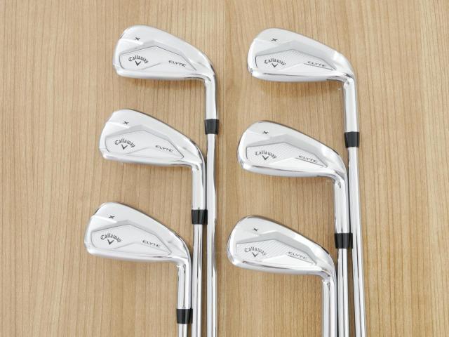 Iron set : Callaway : ชุดเหล็ก Callaway ELYTE X (รุ่นล่าสุด ออกปี 2025 ตีง่ายมาก ไกล Japan Spec.) มีเหล็ก 6-Pw,Aw (6 ชิ้น) ก้านเหล็ก NS Pro 750 NEO Flex S