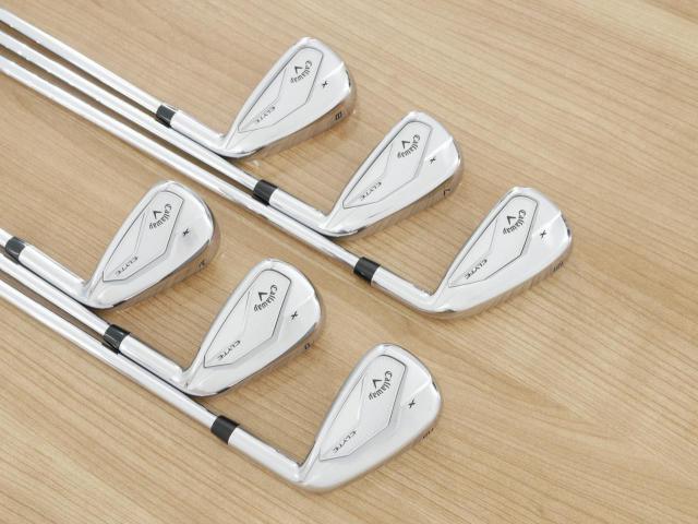 Iron set : Callaway : ชุดเหล็ก Callaway ELYTE X (รุ่นล่าสุด ออกปี 2025 ตีง่ายมาก ไกล Japan Spec.) มีเหล็ก 6-Pw,Aw (6 ชิ้น) ก้านเหล็ก NS Pro 750 NEO Flex S