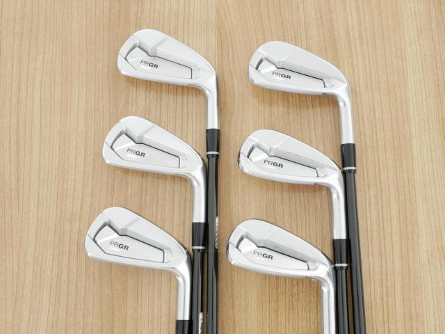 Iron set : PRGR : ชุดเหล็ก PRGR 02 Forged (ปี 2021 นุ่มมาก หายาก) มีเหล็ก 5-Pw (6 ชิ้น) ก้านกราไฟต์ Mitsubishi Diamana Flex SR