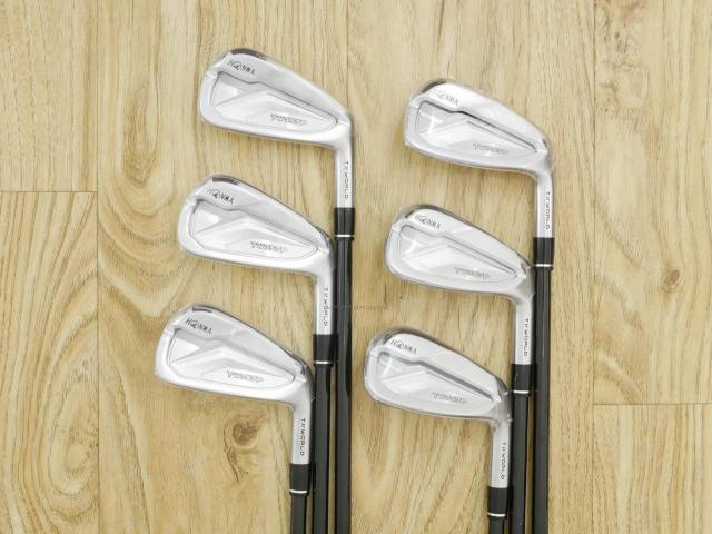 Iron set : Honma : **ของใหม่ ยังไม่แกะพลาสติก** ชุดเหล็ก Honma Tour World TW757P (รุ่นล่าสุด ออกปี 2022) มีเหล็ก 5-Pw (6 ชิ้น) ก้านกราไฟต์ Honma Vizard 50 Flex S