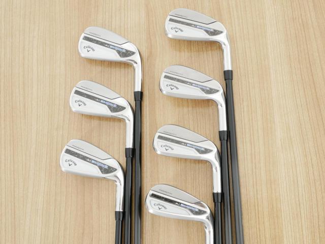 Iron set : Callaway : ชุดเหล็ก Callaway Paradym Ai Smoke (ออกปี 2024 ตีง่ายมาก ไกล Japan Spec.) มีเหล็ก 5-Pw,Gw (7 ชิ้น) ก้านกราไฟต์ Mitsubishi TENSEI 50 Flex R