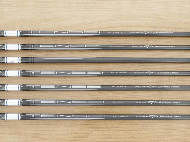 Iron set : Callaway : ชุดเหล็ก Callaway Paradym Ai Smoke (ออกปี 2024 ตีง่ายมาก ไกล Japan Spec.) มีเหล็ก 5-Pw,Gw (7 ชิ้น) ก้านกราไฟต์ Mitsubishi TENSEI 50 Flex R