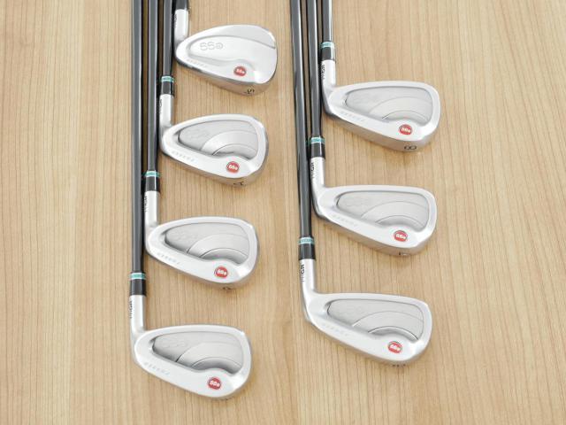 Iron set : PRGR : ชุดเหล็กกระเทย PRGR NEW Egg Forged (รุ่นปี 2020 ตีง่ายและไกลมากๆ เด้งสุดๆ COR 0.82) มีเหล็ก 6-Pw,Aw,As (7 ชิ้น) ก้านกราไฟต์ UST Mamiya ATTAS FF 85 Flex S