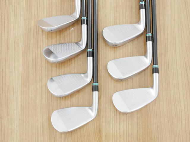 Iron set : PRGR : ชุดเหล็กกระเทย PRGR NEW Egg Forged (รุ่นปี 2020 ตีง่ายและไกลมากๆ เด้งสุดๆ COR 0.82) มีเหล็ก 6-Pw,Aw,As (7 ชิ้น) ก้านกราไฟต์ UST Mamiya ATTAS FF 85 Flex S