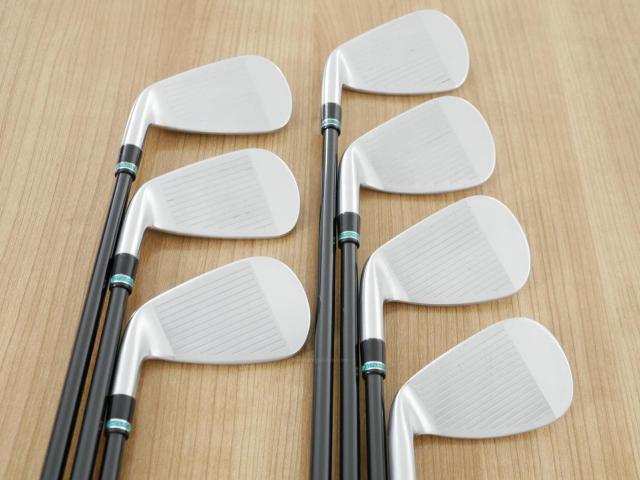 Iron set : PRGR : ชุดเหล็กกระเทย PRGR NEW Egg Forged (รุ่นปี 2020 ตีง่ายและไกลมากๆ เด้งสุดๆ COR 0.82) มีเหล็ก 6-Pw,Aw,As (7 ชิ้น) ก้านกราไฟต์ UST Mamiya ATTAS FF 85 Flex S