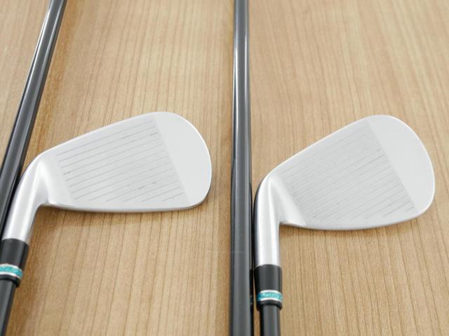 Iron set : PRGR : ชุดเหล็กกระเทย PRGR NEW Egg Forged (รุ่นปี 2020 ตีง่ายและไกลมากๆ เด้งสุดๆ COR 0.82) มีเหล็ก 6-Pw,Aw,As (7 ชิ้น) ก้านกราไฟต์ UST Mamiya ATTAS FF 85 Flex S