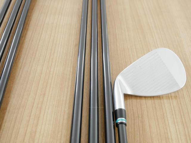 Iron set : PRGR : ชุดเหล็กกระเทย PRGR NEW Egg Forged (รุ่นปี 2020 ตีง่ายและไกลมากๆ เด้งสุดๆ COR 0.82) มีเหล็ก 6-Pw,Aw,As (7 ชิ้น) ก้านกราไฟต์ UST Mamiya ATTAS FF 85 Flex S