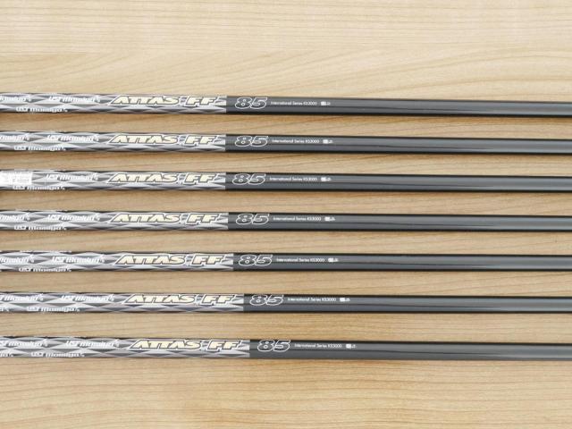 Iron set : PRGR : ชุดเหล็กกระเทย PRGR NEW Egg Forged (รุ่นปี 2020 ตีง่ายและไกลมากๆ เด้งสุดๆ COR 0.82) มีเหล็ก 6-Pw,Aw,As (7 ชิ้น) ก้านกราไฟต์ UST Mamiya ATTAS FF 85 Flex S