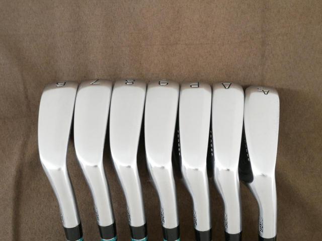 Iron set : PRGR : ชุดเหล็กกระเทย PRGR NEW Egg Forged (รุ่นปี 2020 ตีง่ายและไกลมากๆ เด้งสุดๆ COR 0.82) มีเหล็ก 6-Pw,Aw,As (7 ชิ้น) ก้านกราไฟต์ UST Mamiya ATTAS FF 85 Flex S